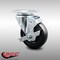 Service Caster 4 Inch SS Hard Rubber Wheel Swivel Top Plate Caster with Brake SCC-SS20S414-HRS-TLB - alternate 3